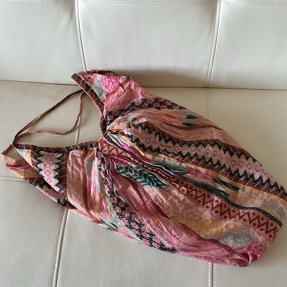 Macchia di Ruginne Bohemian Colorful Tribal Colorblock Patterned Women's Bag - Picture 11 of 12